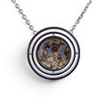 The Pallas Orrery — front view of the orrery pendant on dark background.